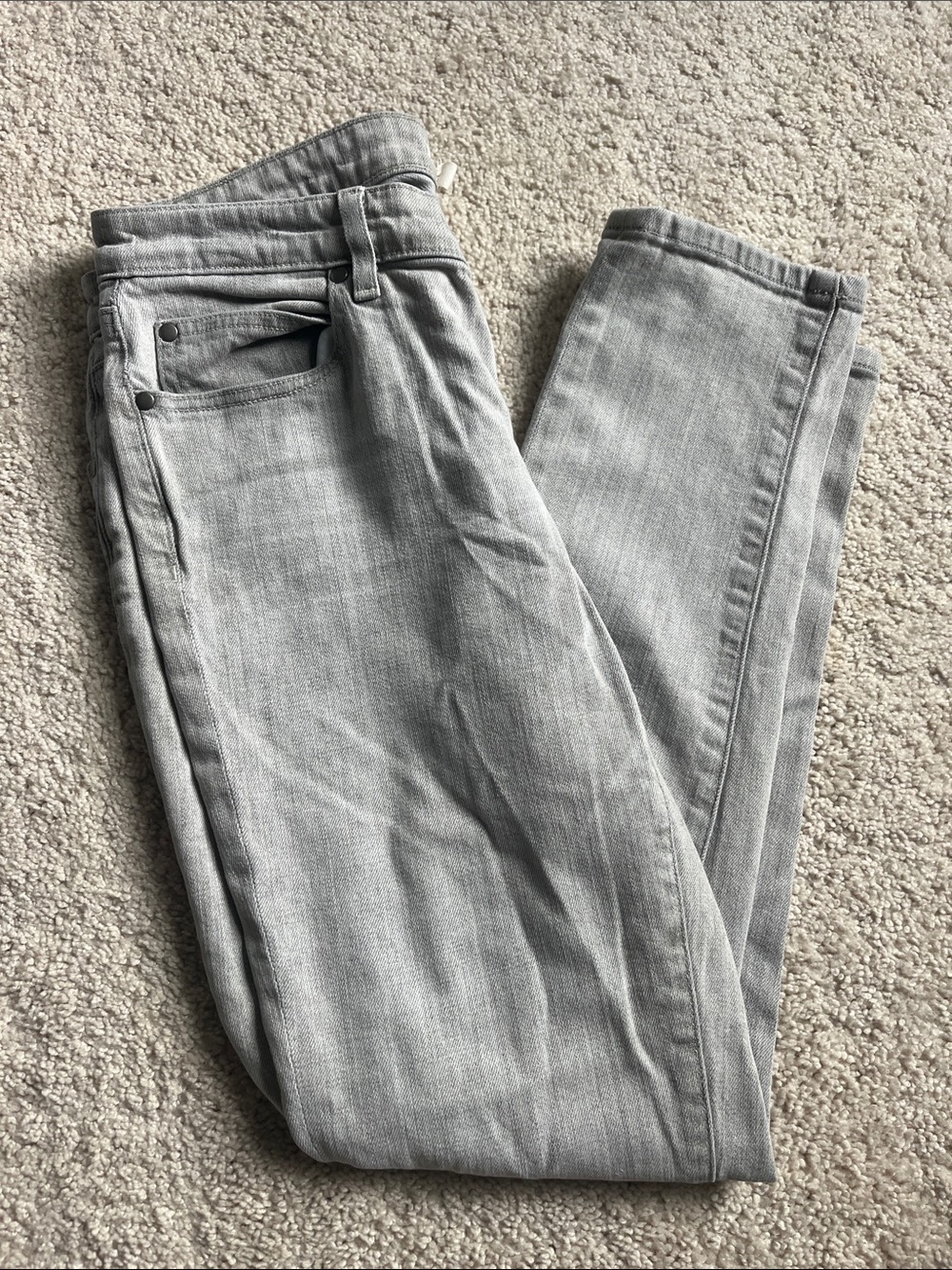 Eileen Fisher Light Gray Skinny Jeans